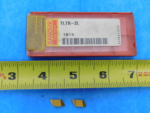 2PCS NEW SANDVIK TLTK-2L 1015 CARBIDE THREADING INSERTS INDEXABLE TOOLING - JH1992AL1