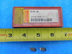 2PCS NEW SANDVIK TLTK-2L H13A CARBIDE THREADING INSERTS INDEXABLE TOOLING - JH1993AL1
