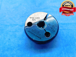 7/16 20 NS THREAD RING GAGE .4375 GO ONLY P.D. = .4017 7/16"-20 INSPECTION CHECK - DW14415AP1