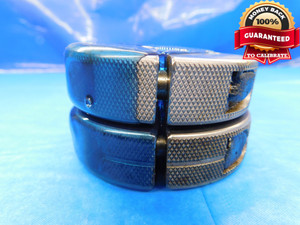 7/8 48 NS 2 THREAD RING GAGES .875 .8750 GO NO GO P.D.'S = .8606 & .8575 CHECK - DW14445RD