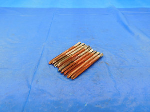 9PCS #10 24 NC GH3 HSS SPIRAL POINT PLUG TAP 2 STRAIGHT FLUTE OVERSIZE +.005 - MB5097AR1