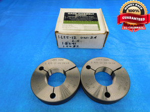 1 5/8 12 UN 2A LEFT HAND THREAD RING GAGES 1.625 GO NO GO PD'S = 1.5691 & 1.5632 - DW14510AD2