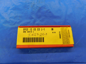 9PCS NEW SANDVIK SPEX 12 03 ED L-1 HM CARBIDE MILLING INSERTS SME 42E12 L K15 - MB5240RDT