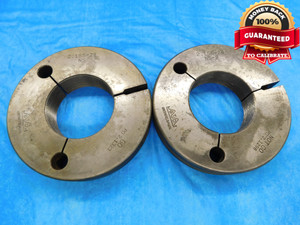 BUDGET 2.155 28 NS 2 THREAD RING GAGES 2.1550 GO NO GO P.D.'S = 2.1323 & 2.1298 - DW14704LVR