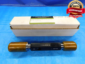 1 1/4 8 UN 3A SET THREAD PLUG GAGE 1.25 1.250 GO NO GO P.D.'S = 1.1688 & 1.1635 - DW14746AG2