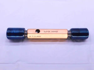 1" 14 UNS 2A SET THREAD PLUG GAGE 1.0 1.00 1.000 GO NO GO P.D.'S = .9519 & .9463 - DW14742AG2