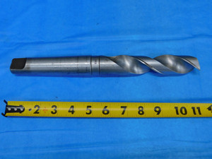 CLE-FORGE 1 13/64 O.D. STEEL FLAT BOTTOM DRILL BIT MORSE TAPER #4 SHANK 1.2031 - JP0204AR1