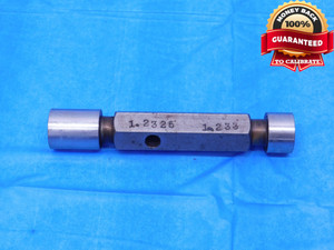 1.2325 & 1.233 PIN PLUG GAGE GO NO GO 1.2344 -.0014 1 15/64 31.306 mm 1.2330 - MC0005AZ1