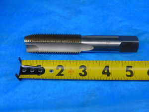 1" 12 NF GH4 HSS SPIRAL POINT PLUG TAP 3 STRAIGHT FLUTE 1.0 TAPPING BRIDGEPORT - AR4861AR1