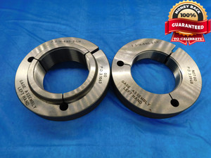 3 3/16 8 NS 2 LEFT HAND THREAD RING GAGES 3.1875 GO NO GO PD'S = 3.1063 & 3.0948 - DW14784AG2