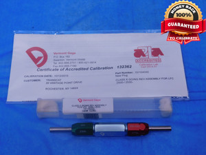 CERTIFIED CALIBRATED.250 & .253 CLASS X PIN PLUG GAGE GO NO GO ONSIZE 1/4 - MC0042LVR