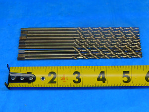 10PCS 5/32 O.D. M42 COBALT JOBBER TWIST DRILL BIT 3" LOC 5 1/2 OAL .1562 USA - AR5007LVR