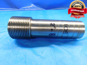 SHOP MADE 2" 8 THREAD PLUG GAGE 2.0 2.00 2.000 2.0000 2"-8 INSPECTION CHECK - DW14911AG2