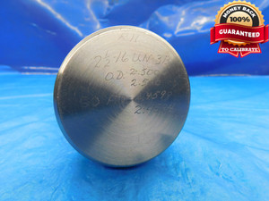 SHOP MADE 2 1/2 16 UN 3B THREAD PLUG GAGE 2.5 GO ONLY P.D. = 2.4594 3B OR 2B - DW14920AG2