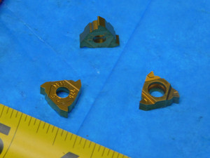 10PCS NEW SANDVIK R166.OG-16MM01-250 TiN COATED CARBIDE THREADING INSERTS 2.5mm - JP0305AS1