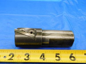 VALENITE 1 1/2 DIA. 4 1/8 OAL INDEXABLE END MILL VHM-150 1 1/4 SHANK 2 FLUTE 1.5 - MB5706AW1