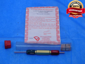 CERTIFIED CALIBRATED 2.80 & 3.20 PIN PLUG GAGE GO NO GO 2.7969 +.0031 2 51/64 - MC0294AP1