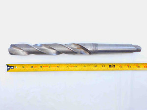 NATIONAL 1 11/32 O.D. HSS TWIST DRILL BIT MORSE TAPER #4 SHANK 1.3437 MT4 USA - AR5357AE2