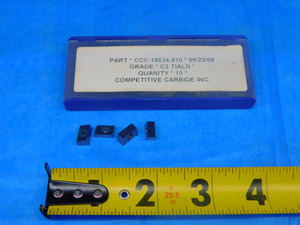 10PCS NEW COMPETITIVE CARBIDE CCC-18534-010 C2 TiAlN COATED CARBIDE INSERTS - AR5425RDT