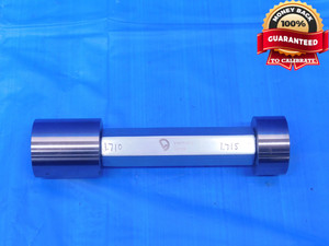 1.710 & 1.715 PIN PLUG GAGE GO NO GO 1.7188 -.0038 1 23/32 43.434 1.7100 1.7150 - MC0372RD
