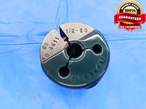 1/2 20 EXTRA WIDE THREAD RING GAGE .5 .50 .500 .5000 GO ONLY P.D. = .4611 SPEC. - DW15202RD