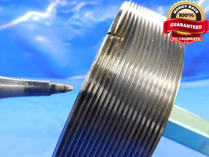 6 3/16 12 UNS 3B THREAD PLUG GAGE 6.1875 GO NO GO P.D.'S = 6.1334 & 6.1401 CHECK - DW15208RD