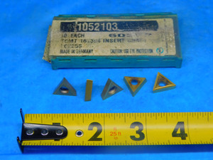 9PCS NEW LMT TCMT 16T304 C225S TiN COATED CARBIDE TURNING INSERTS - FAX-AR5600