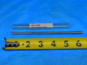 YANKEE .2250" O.D. HSS CHUCKING REAMER .21" SHANK 6 FLUTE 1 1/2 LOC 6" OAL USA - FAX-AR5646