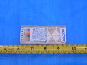 10PCS NEW SECO TNMG160408-MF2 TP200 TiN CARBIDE TURNING INSERTS TNMG332-MF2 - FAX-MC0352