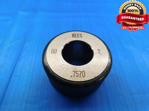 .7570 CL Z MASTER PLAIN BORE RING GAGE .7500 +.0070 OVERSIZE 3/4 19.228 mm .757 - DW15389LVR