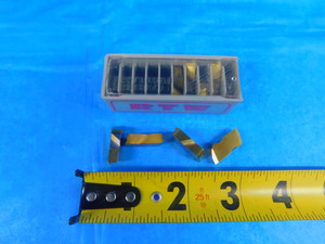 9PCS NEW RTW PTC-3L16I R321 TiN COATED CARBIDE GROOVING INSERTS TOP NOTCH - AR5833AR1