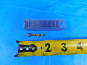 9PCS NEW HERTEL WOMX030208S CM3 TiN CARBIDE TURNING INSERTS WOMX 03 02 08S - AR5828AR1