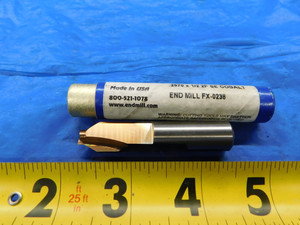 MELIN .2570" X 1/2 O.D. LOC TiN COBALT END MILL 1/2 SHANK 2 FLUTE FX-0238 - FAX-MB6415
