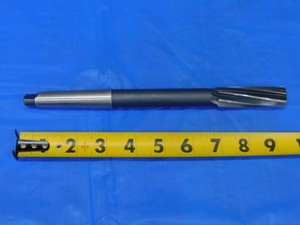 GLENBARD 25/32 O.D. HSS REAMER MORSE TAPER #2 SHANK SPIRAL 8 FL MT2 .78125 - JP0725AR1