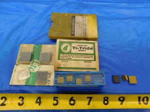 15 PC LOT KENNAMETAL & OTHERS TiN / UNCOATED CARBIDE TURING INSERTS SQUARE - MB6680RDT
