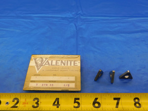 5 PCS VALENITE STN 43 CARBIDE TURNING INSERT SHIM SEATS TRIANGLE I/B - MB6685RDT