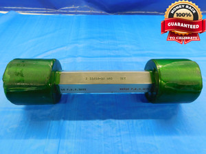 2 33/64 18 UNS SET THREAD PLUG GAGE 2.515625 GO NO GO P.D.'S = 2.3223 & 2.3170 - DW15583RD