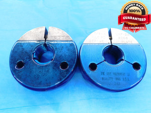 7/8 14 UNF 2A BEFORE PLATE THREAD RING GAGES .875 GO NO GO PD'S = .8270 & .8206 - DW15682RD