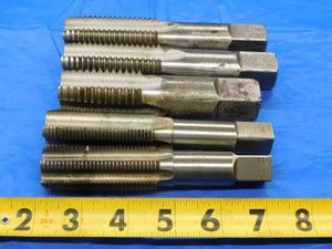 5 PCS HSS TAPS 4 - 6 FLUTES 1 1/8 - 12, 1 1/4 - 6 FOR THREAD CLEANING / REPAIR - MB6854AE2