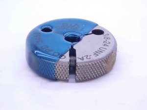 3/8 24 UNF 2A VERMONT THREAD RING GAGE .375 .3750 GO ONLY P.D. = .3468 CHECK - DW15848AK2