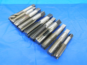 10PC HSS TAPS SIZES INCLUDE 1 1/4 - 12, 1 1/8 - 7, 1" - 8, 3/4 - 16, 1 3/16 - 12 - MB6957AK2