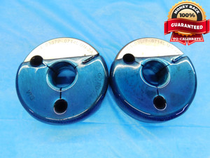 3/4 28 UN 2A DOUBLE LEAD VERMONT THREAD RING GAGES .75 GO NO GO = .7256 & .7218 - DW15869LVR