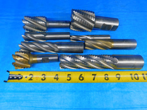 8PCS ROUGHING / FINISHING HSS END MILLS CUTTING DIAMETERS FROM  5/8 TO 1.96" - AR6498AK2