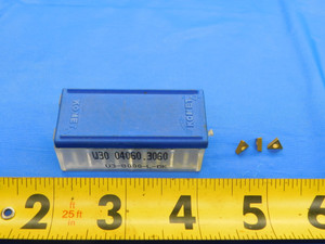 7PCS NEW KOMET W30 04060.3060 U3-8000-L-BK TiN COATED CARBIDE TURNING INSERTS - AR6578AS1