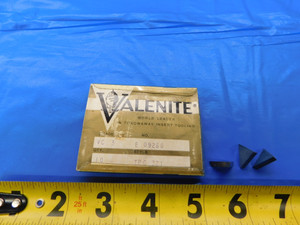 10PCS NEW VALENITE TPC 321 E 09260 VC 3 CARBIDE TURNING INSERTS - AR6601AS1