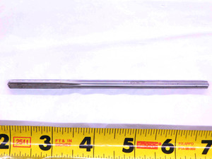 7/32 O.D. HSS CHUCKING REAMER 6 FLUTE .21875 7/32 .2188 ONSIZE STRAIGHT SHANK - MB7157AS2