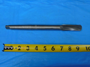 NATIONAL 25/32 O.D. HSS REAMER MORSE TAPER #2 SHANK SPIRAL 8 FL MT2 .78125 - JP1125AE2
