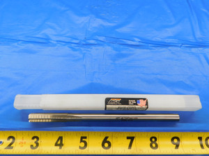 APT 27/64 O.D. HSS CHUCKING REAMER STRAIGHT SHANK 6 FLUTE 7" OAL .4219 - MB7205AS2