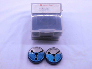 1/4 28 UNF 2A VERMONT THREAD RING GAGES .25 .250 GO NO GO P.D.'S = .2258 & .2225 - DW16146LVR