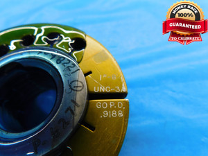 1" 8 UNC 3A THREAD RING GAGE 1.0 1.00 1.000 1.0000 GO ONLY P.D. = .9188 CHECK - DW16238RD